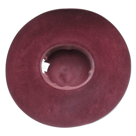 authentic HERMÈS bordeaux FELTED RABBIT FUR hat - Picture 5 of 8